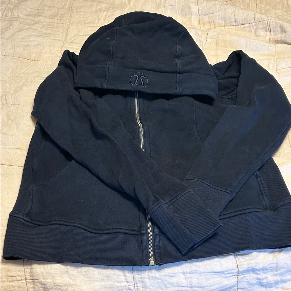 Lululemon Navy Blue Scuba Full Zip-Up Hoodie